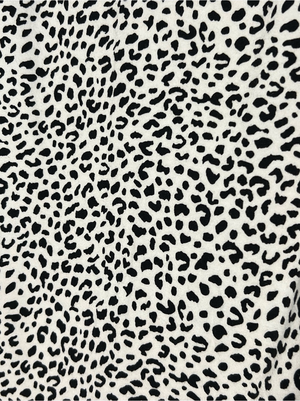 Black & White Leopard Print V-Neck Top - Picture 3 of 6
